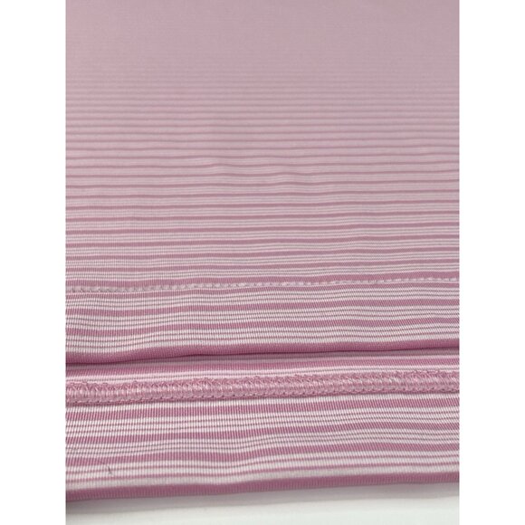 Peter Millar Summer Comfort Pink Bloom Heritage Stripe Golf Polo Mens XL Stretch - Picture 9 of 16